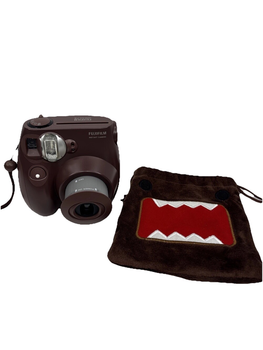 FujiFilm Instax Mini 7S Cheki Chocolate Color Film Camera Domo Bag Tested READ
